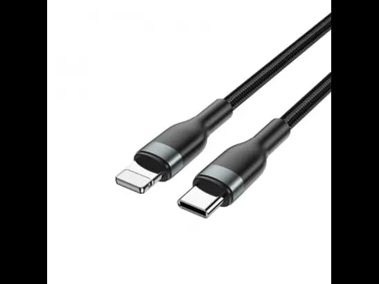 Wiwu WI-C017 Concise 30W Type-C To Lightning Charging Cable 2m – black (2)