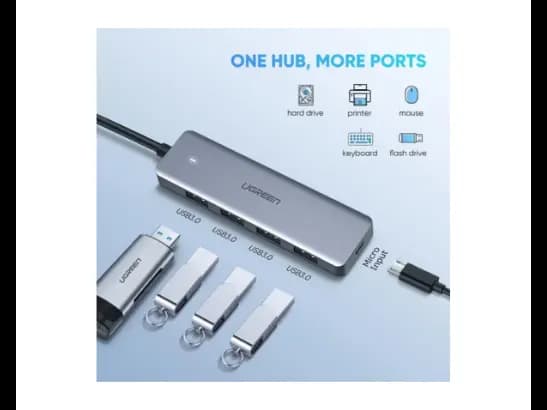 Ugreen 70336 Type-C 4-Port USB 3.0 Hub Adapter with 3 Month Warranty (2)