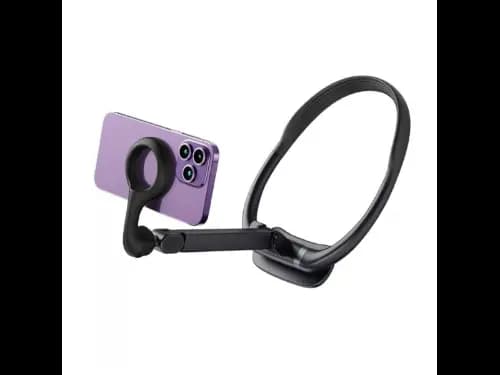 Wiwu Wi-CH320 Hands-Free Magnetic Neck Strap Phone Holder - Black (4)