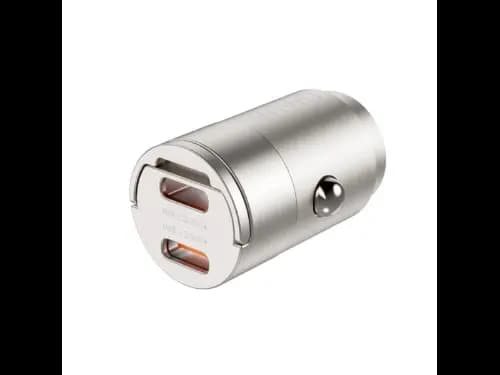 WIWU WI-QC029 Nano Dual C 30W Fast Car Charger Compact & Powerful – Titanium (4)