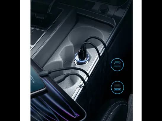 Anker 323 52W Dual Port 1 USB-C 1 USB-A High Speed Car Charger (2)