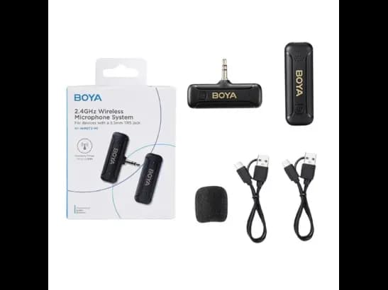 BOYA BY-WM3T2-M1 AUX 3.5mm Wireless Microphone System (One Mic) (4)