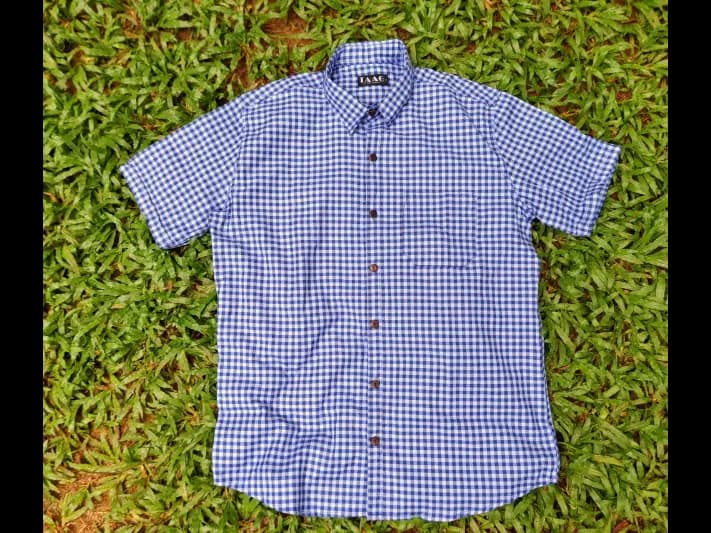 TAAG Premium cotton Short  sleeve check shirts – 0015