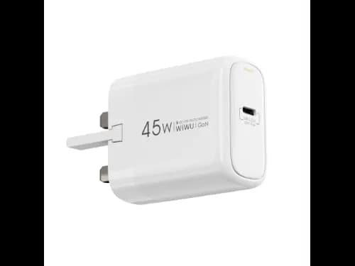 WiWU Wi-U035 Ark 45W PD GaN Fast Charger white with 6 months warranty