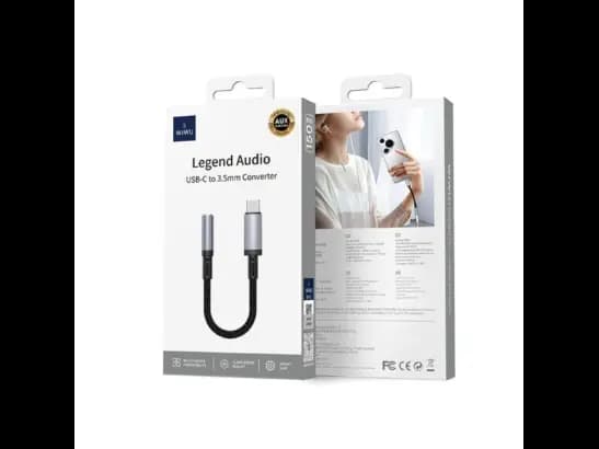 Wiwu Wi-C047T Legend Series Type-C To 3.5mm Aux Converter Audio Adapter (4)