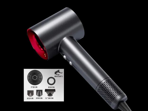 Advanced hair dryer 5 changeable hair nozzles (3)
