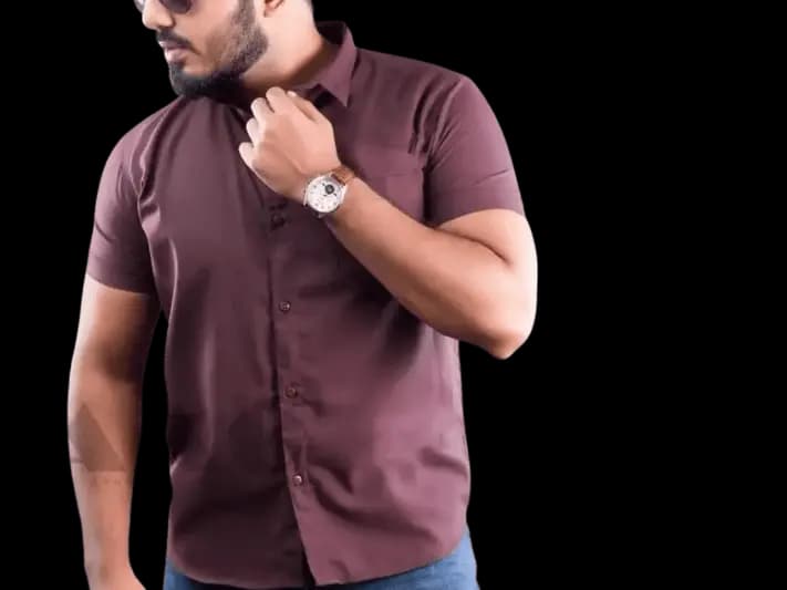 TAAG Premium Linen Short  sleeve Shirt – Brown