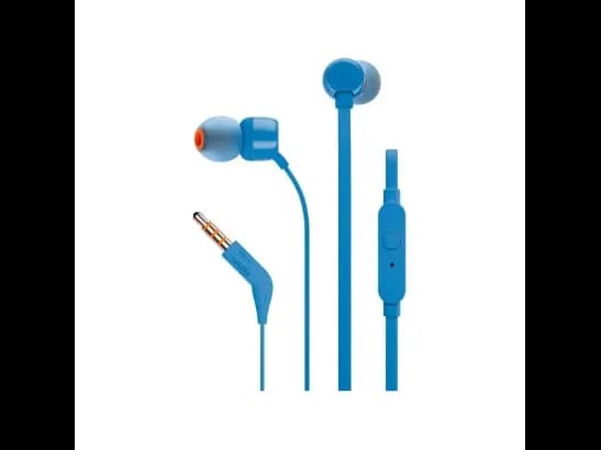 JBL Tune 110 Wired Earphone - Black / Blue (2)