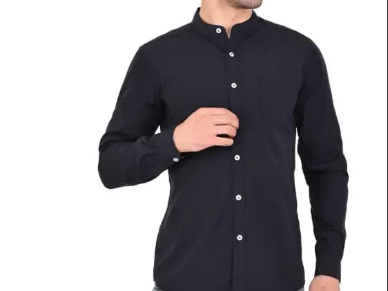 TAAG Premium Linen Long sleeve Shirt – Black