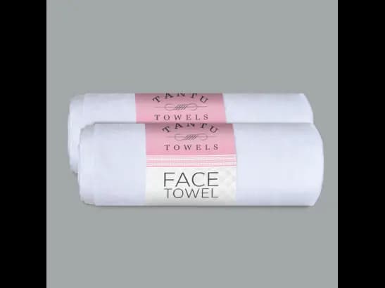 Tantu Face Towel – White Size (20"x40") (2)