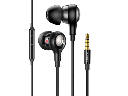 UGREEN Wired Earphones with 3.5mm Plug EP106 - Black