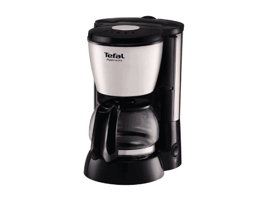Tefal Compact Apprecia Coffee Maker - 0.6 Liters, 6-Cup, 600W, Metallic Grey (TF-CM-APR737)