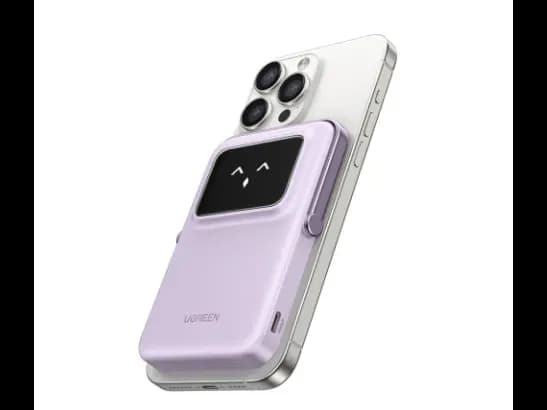 UGREEN 5000mAh Magnetic Wireless Power Bank Space Grey and Purple - PB571 (7)