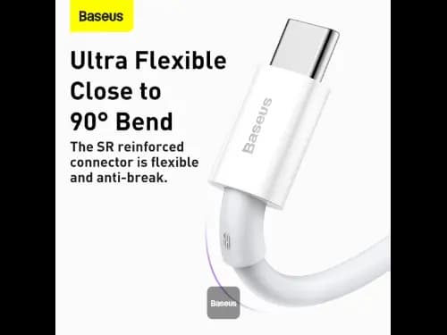Baseus Superior Series Fast Charging Data Cable USB to Type-C 66W 1M - White (4)