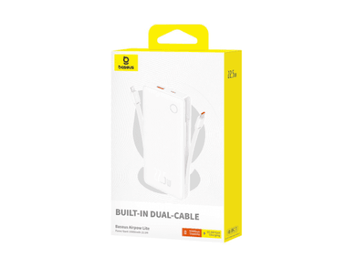 Baseus Airpow Lite Dual-Cable Power Bank 10000mAh 22.5W (5)