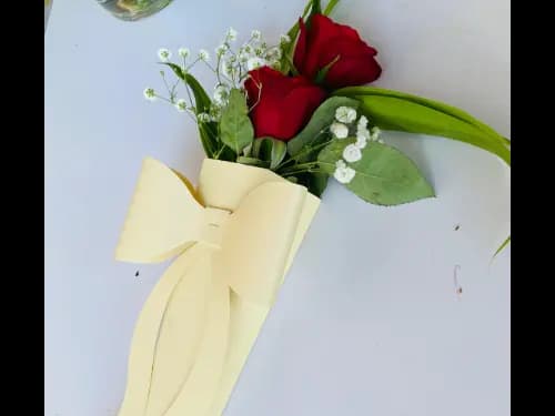 2 Red Rose Flower Bouquet for Valentines (3)