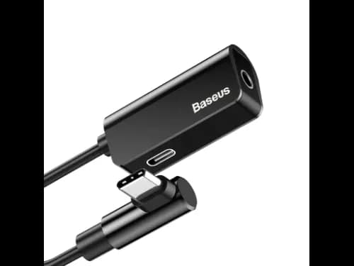 Baseus Type-C Male To Type-C Female  3.5MM Female Adapter L45 Black – CATL45-01- 6 Months Warranty (3)
