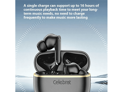 Celebrat WD03 Earbuds - Black / Blue (4)