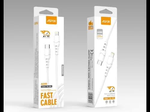 Aspor A099 Type-C to Lightning PD Fast Charging Cable 1m (3)