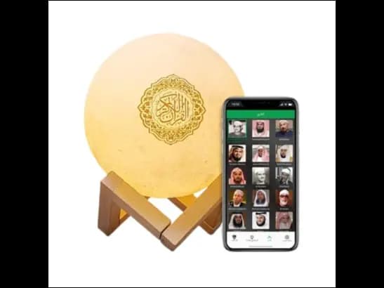 Equantu SQ168 White Moon Lamp Quran Speaker with 1 Month Warranty