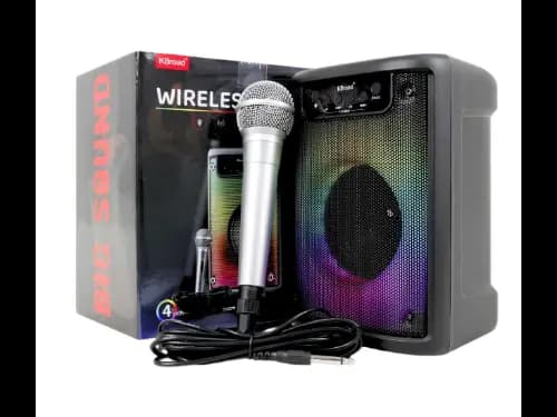 KBroad Portable Bluetooth Karaoke 4″ Speaker with Microphone