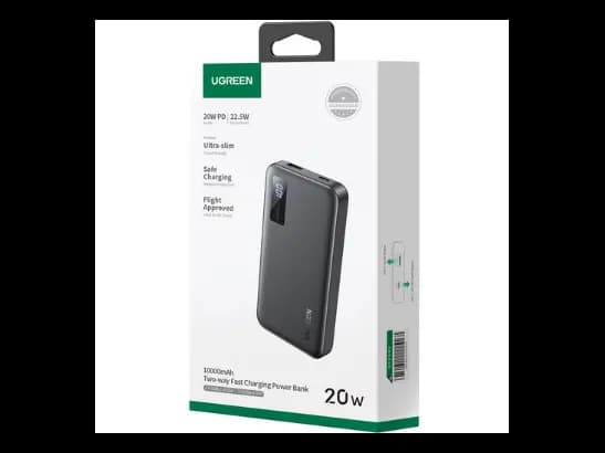 UGREEN 20W 10000mAh Two-way Fast Charging Power Bank Black - PB311 (2)