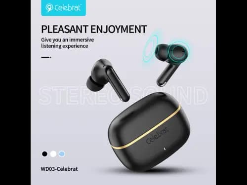 Celebrat WD03 Earbuds - Black / Blue (5)