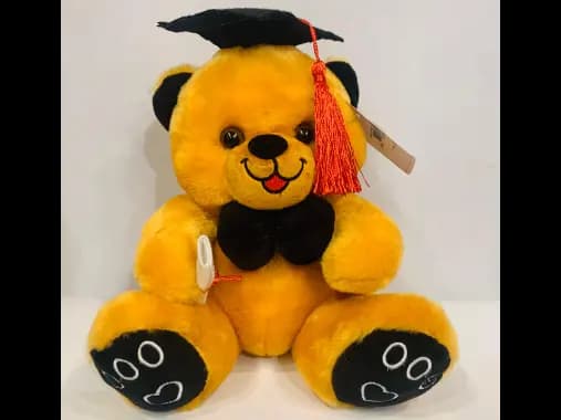 Yellow Graduation Teddy Bear Plushie