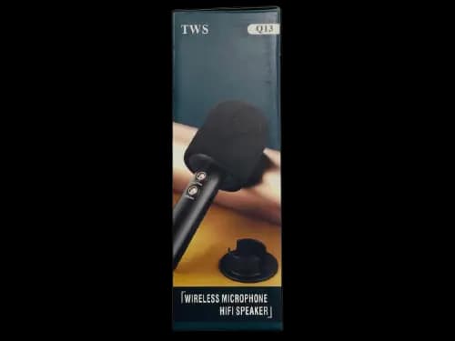 TWS Q13 Wireless microphone HiFi Speaker - Black