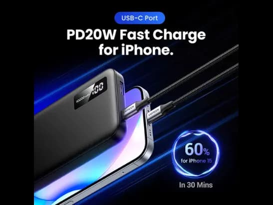 UGREEN 20W 10000mAh Two-way Fast Charging Power Bank Black - PB311 (3)