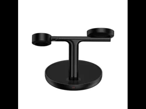 Baseus 20W Swan 3-in-1 Wireless Magnetic Charging Bracket Black- WXTE000101- 6 Months Warranty