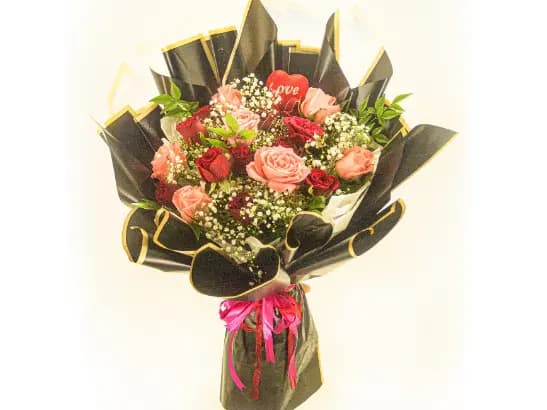 Special Valentine 16 Roses Bouquet  - MF246