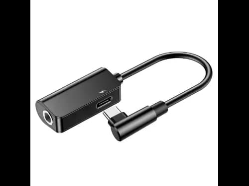 Baseus Type-C Male To Type-C Female  3.5MM Female Adapter L45 Black – CATL45-01- 6 Months Warranty (2)