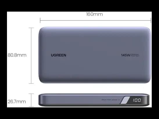 UGREEN 145W 25000mAh Two-way Fast Charging Power Bank - PB205 (2)