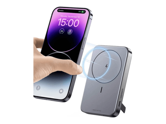 Ugreen 22.5W 10000mAh Kickstand Magnetic Wireless Power Bank Space Gray – 15086