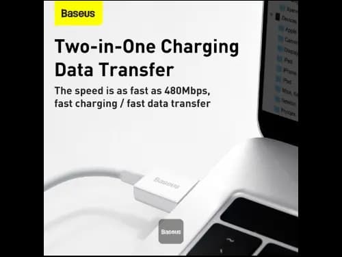 Baseus Superior Series Fast Charging Data Cable USB to Type-C 66W 1M - White (6)