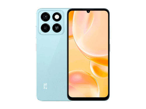 ZTE Blade A55 (4GB / 128GB) with Starry Black , Sunset Orange and Water Blue Colors