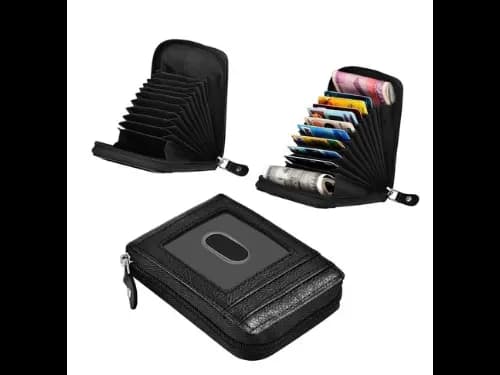 Leather Card Holder Black (2)