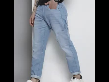 Lightly Washed Distressed Jeans (2)