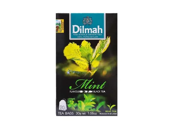 Dilmah Tea Flavored Black Bags Mint 20S