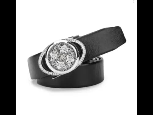 Men Slim Belt with Auto-Lock Closure