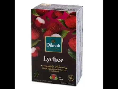 Dilmah Lychee Flavoured Ceylon Black Tea – 20 Tea Bags