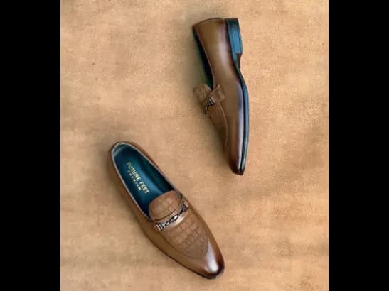 Men’s Two-Tone Tane Cow Leather Croc Loafer (4)