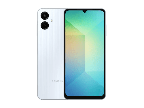 Samsung Galaxy A06 (4GB + 64GB) With Black and Light Blue Colors