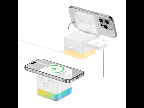 Recci RCW-46 4 in 1 Wireless Charger – White (3)