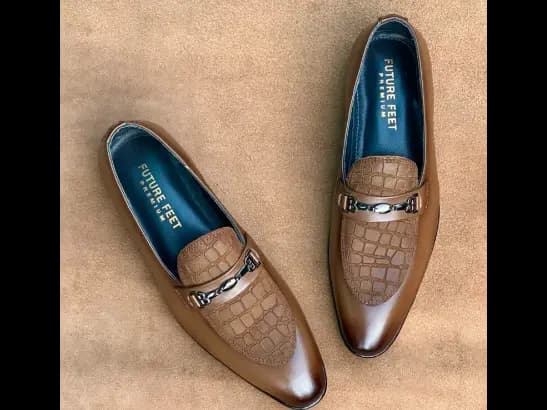 Men’s Two-Tone Tane Cow Leather Croc Loafer (2)