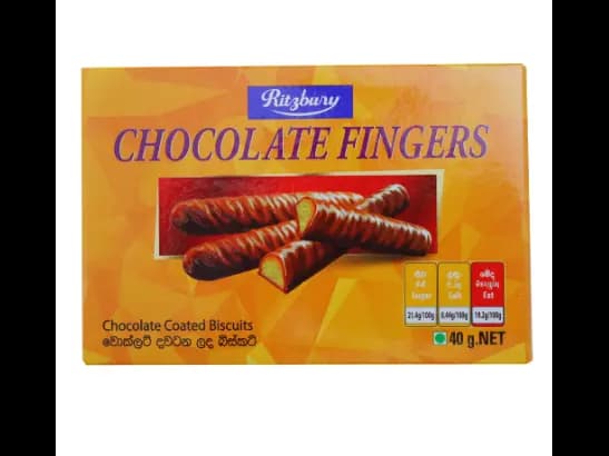 Ritzbury Chocolate Fingers 40g