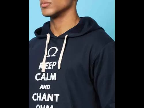 Typographic Print Hoodie (2)