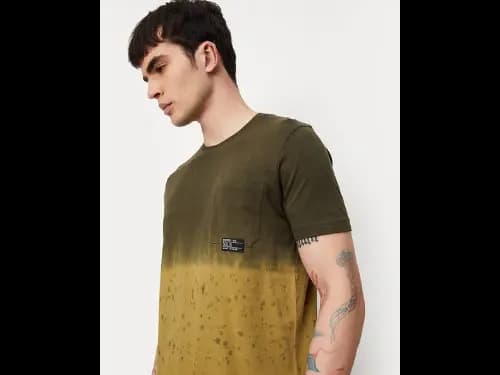 Regular Fit Tie & Dye Crew-Neck T-Shirt (4)
