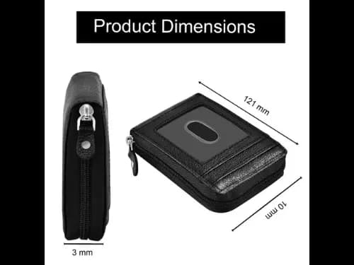 Leather Card Holder Black (4)
